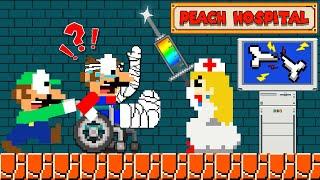 Luigi Takes Mario's Broken Leg to Dr. Peach | Game Animation