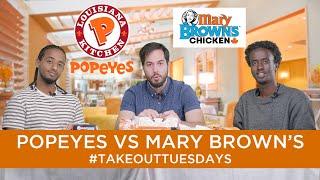 POPEYES VS MARY BROWN'S (TAKEOUT TUESDAY!) ASMR MUKBANG