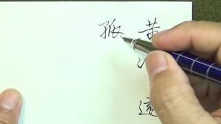 鋼筆書法 行書 王之渙 出塞