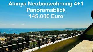 Verkauft / Alanya Avsallar 145.000 Euro Neubauwohnung 4+1 Panoramablick