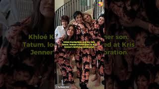 Khloé Kardashian & Son Tatum Wear Kris Jenner Themed Pajamas for the Momager's 69th Birthday!