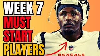 These Players Will GO NUCLEAR in Week 7 of Fantasy Football! | DO NOT BENCH These Players in Week 7!