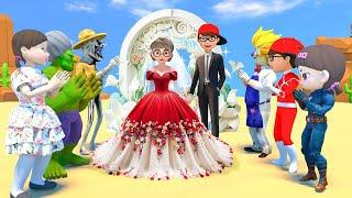 Scary Teacher 3D vs Squid Game Wedding Dress-up Tani Beauty or Error 5 Times Challenge