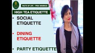 Dining Etiquette | BUSINESS ETIQUETTE | SOCIAL ETIQUETTE| PRIA WARRICK FINISHING ACADEMY