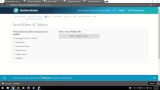 Ethereum: Getting Started with MyEtherWallet and How To Buy Tokens and Coins
