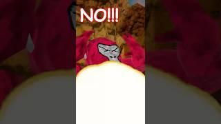 Monkey discovers something SCARY in gorilla tag #funny #memes
