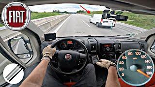 Fiat Ducato 150 Multijet TOP SPEED DRIVE ON GERMAN AUTOBAHN 