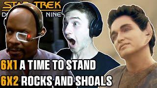 SEASON 6! STAR TREK DS9 6x1/6x2 A Time to Stand + Rocks and Shoals REACTION!!