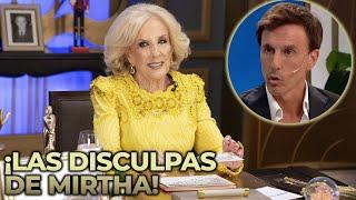 Mirtha hizo un descargo y le pidió disculpas a García Moritán por el tenso cruce que tuvieron