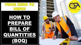 How to Prepare Bill of Quantities (BOQ) - Yea! Our Course is Launched