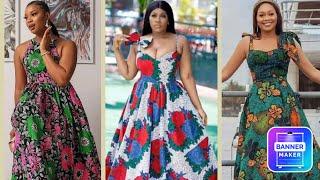 African Ankara Dresses, 2024 latest African Ankara dresses for ladies; fascinating Ankara Maxi gown