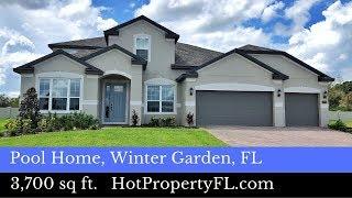 New Pool Home Tour | Winter Garde, FL | $550,000 | 3,700 sq ft | 5 BR, 4 Bath, 3 Car,  Bonus Room