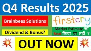 FIRSTCRY Q4 results 2025 | Brainbees Solutions results today | FIRSTCRY Share News | FIRSTCRY Share
