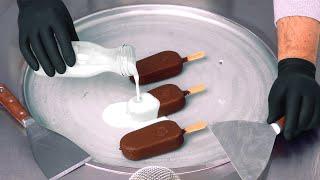 Magnum Ice Cream Hack - ASMR | how to make Magnum Popsicles to Ice Cream Rolls - Food Transformation