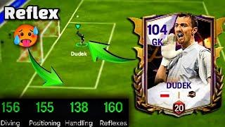 100 rated Gk Dudek's review with full stats  || FC MOBILE GAMEPLAY 