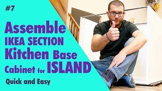 Ikea Section Base Cabinets for Island Quick and Easy Assembly