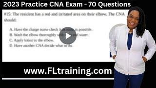 70 Practice CNA Questions & Answers Read by Nurse Eunice | Pass the CNA Exam