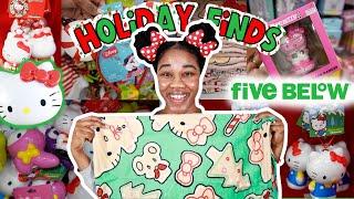 CHRISTMAS Hello Kitty HUNTING x Five BelowSanrio Christmas haul, gingerbread blanket and more!