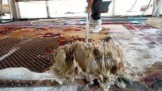 foam scraping  compilation  #satisfying #asmr #relax #carpet