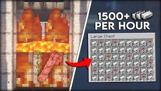 Minecraft 1.21 EASY IRON FARM TUTORIAL | 1500+ Iron Per Hour - Easy and Efficient