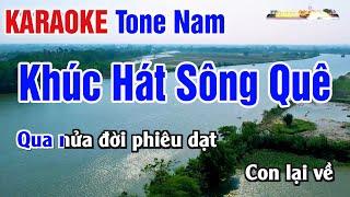 Khúc Hát Sông Quê Karaoke Tone Nam | Cảnh Quê Đẹp Nhất - Karaoke Nhạc Sống Thanh Ngân