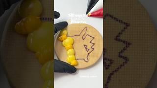Pokemon Cookie ️Pikachu  Royal icing Recipe link in bio #cookiedecorating #pokemon #pikachu #diy