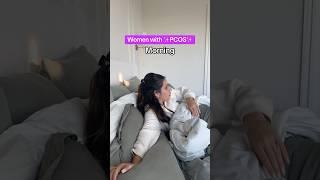 PCOS in the Morning vs PCOS at Night  #pcos