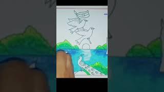 Easy Indian Flag drawing #howtodraweasy