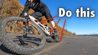 How to corner on a Mountain Bike. (no nonsense bike skills)