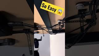 CHEAP Cable Management hack #cablemanagement #shorts #pc #gamer #fyp #short