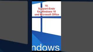 Support Ende für Windows 10 und Microsoft Office  #aktuell #deutschland #nachrichten