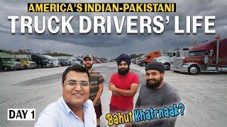 Pakistani-Indian TRUCK DRIVERS’ LIFE In AMERICA | Bahut Mushkil Hai ️