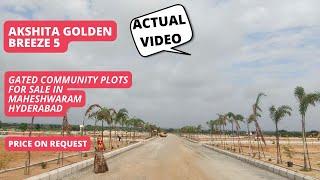 Akshita Golden Breeze 5 |+91-7065522190 | Gated Community Plots For Sale In Maheshwaram Hyderabad