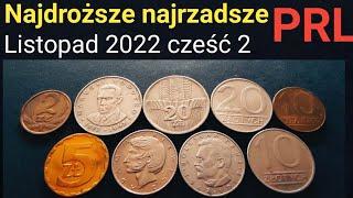 Najdroższe i najrzadsze monety PRL-u część 2, Listopad 2022 #numizmatyka 20 zł 1983 i inne