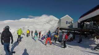 Эльбрус. Спуск на лыжах Гара-Баши - Мир - Кругозор - Азау.