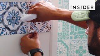 Tile Stickers Make Decorating Easy