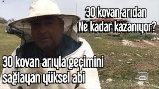 OTUZ KOVAN ARI İLE GEÇİMİNİ SAĞLAYAN BALCI YÜKSEL ABİ