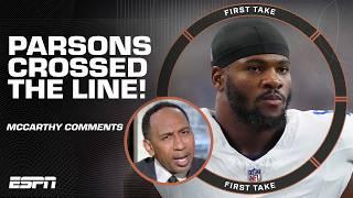 Stephen A. SUSPECTS Micah Parsons' comments about Mike McCarthy is something bigger  | First Take