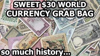 SWEET World Banknote $30 Grab Bag Unboxing - Tons of Awesome Finds!!