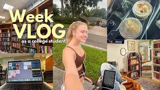 Spend my week with me as a college student *who lives at home* ️ | HAULS, classes, reading updates