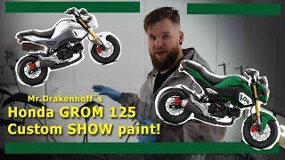 Full omlakkering av Mr.Drakenhoff sin Honda Grom, i SHOW-finish!!