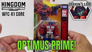 Transformers Kingdom Core Optimus Prime Review WFC-K1 (Retail Release), Larkin's Lair