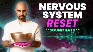 Nervous System Reset | Low Frequency Sound Healing Meditation for Deep Sleep | Tibetan Singing Bowls