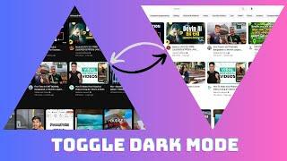 Easy Auto Dark Mode with Device Theme - HTML, CSS & JS