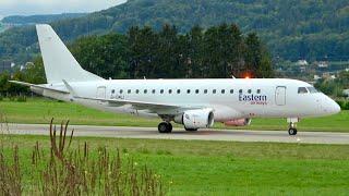 Eastern Airways Embraer E170LR Landing at Bern, Switzerland