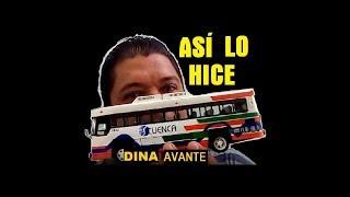 AUTOBUS DINA AVANTE a escala | MANUALIDADES CON PAPEL | Taller Osito Garage