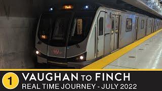  Toronto Transit Commission - Real Time Journey - Line 1 - Vaughan to Finch