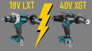 Makita TOOL FIGHT! 40V XGT vs 18V Hammer Drill! [2022]