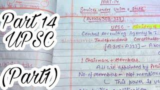 Part 14 ~~ UPSC (Part1) || lec.62 || Handwritten notes || Indian Polity || An aspirant !