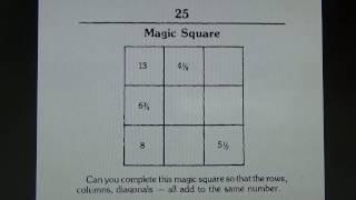 Magic Square - Maths Puzzle! #75